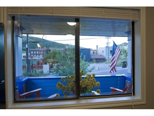 View from the kitchen window - looking at The Claim Jumper on Main Street