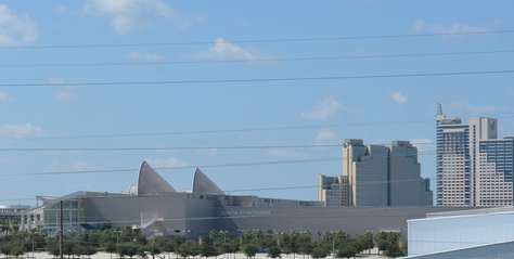 View from balcony towards the South Building of Convention Center