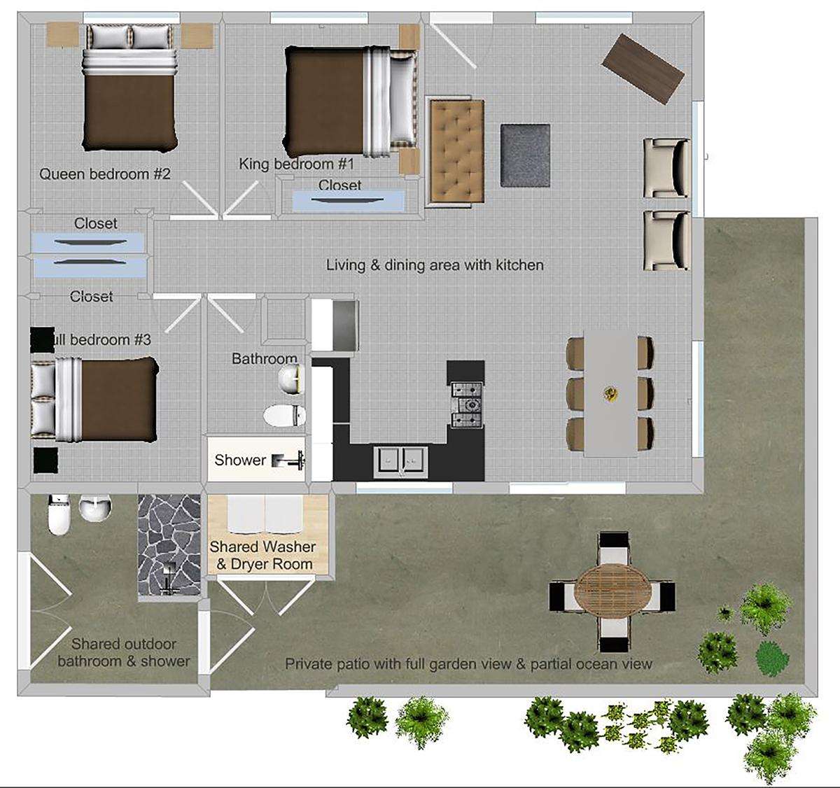 (#5 of 5) Papaya 3: a three bedroom one bath partial ocean view home