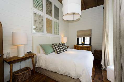 Exquisite master bedroom with tall ceilings, king bed and unique touches (No TV in this room)