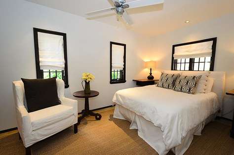 First floor Queen guest room with flat screen TV and private bath