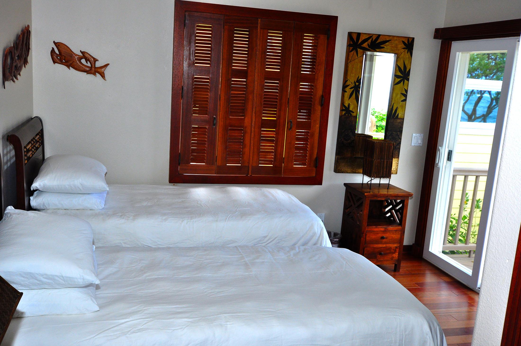 Bedroom #3 can be two twin or one Cal. King bed.
