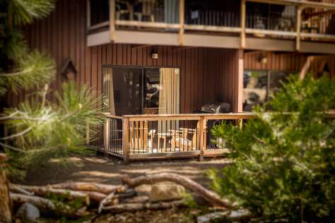 Distant view of the deck.