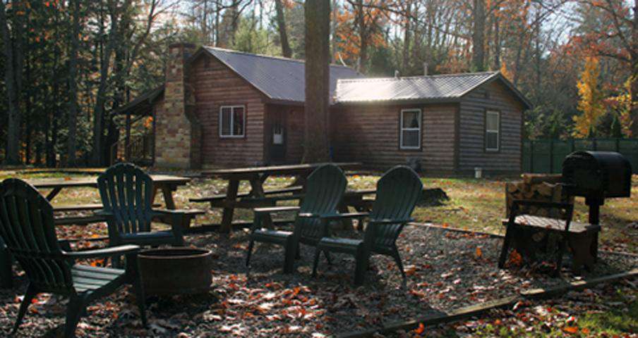 Old Hickory Cabin - View from Picnic and Firepit Area
