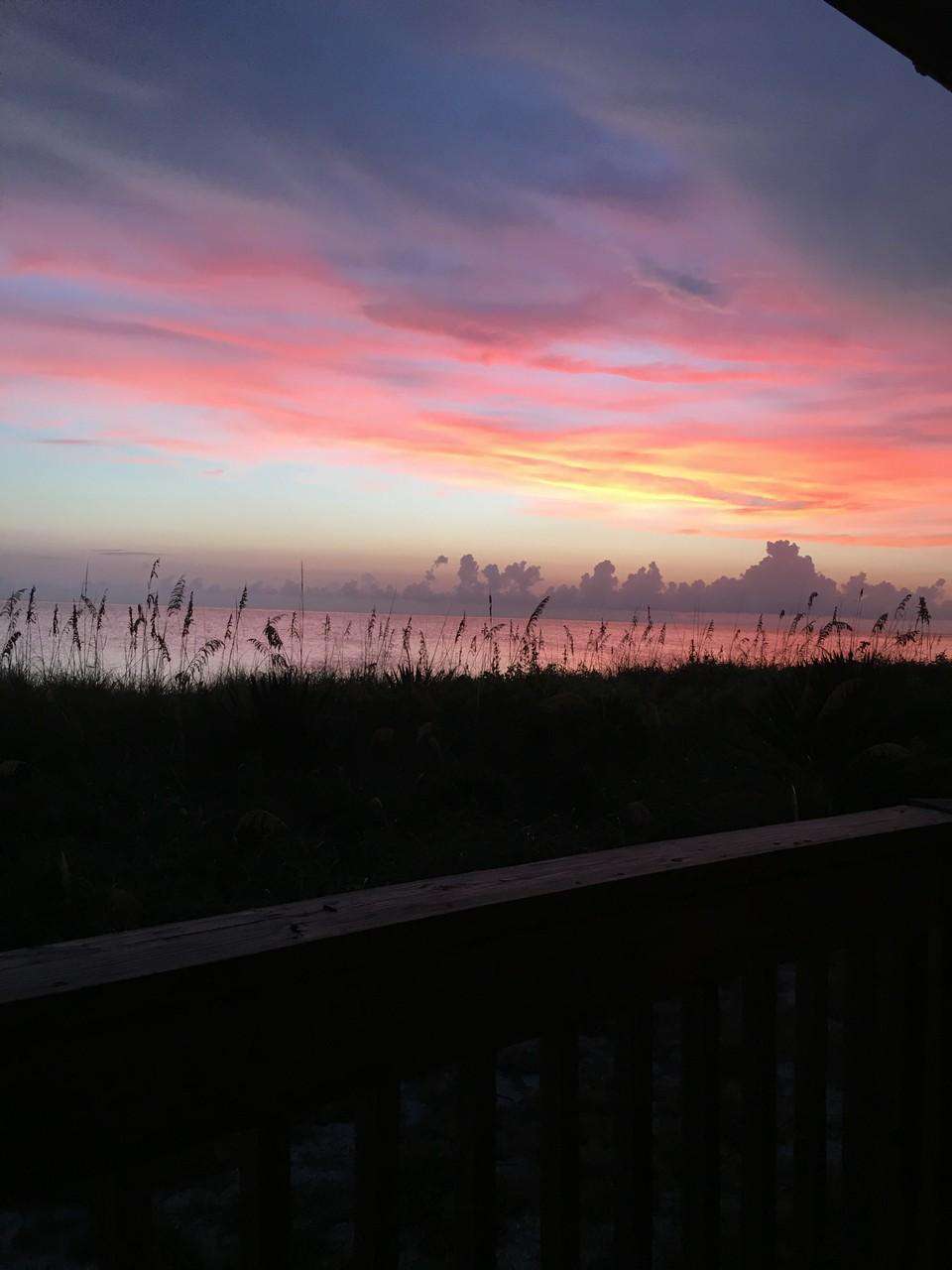 Beautiful sunset on the beach