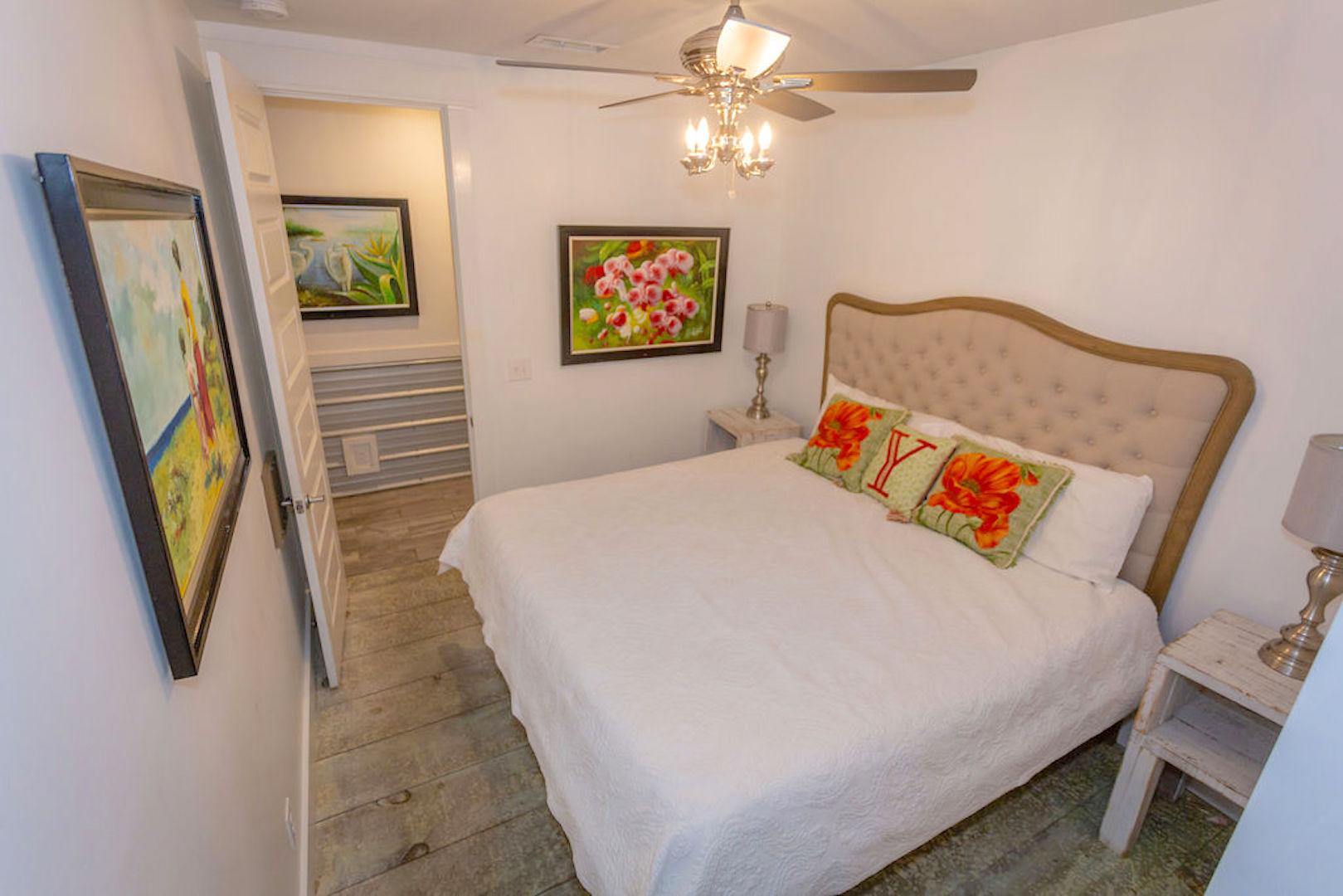 Br # 2 king bed/bath/private exit