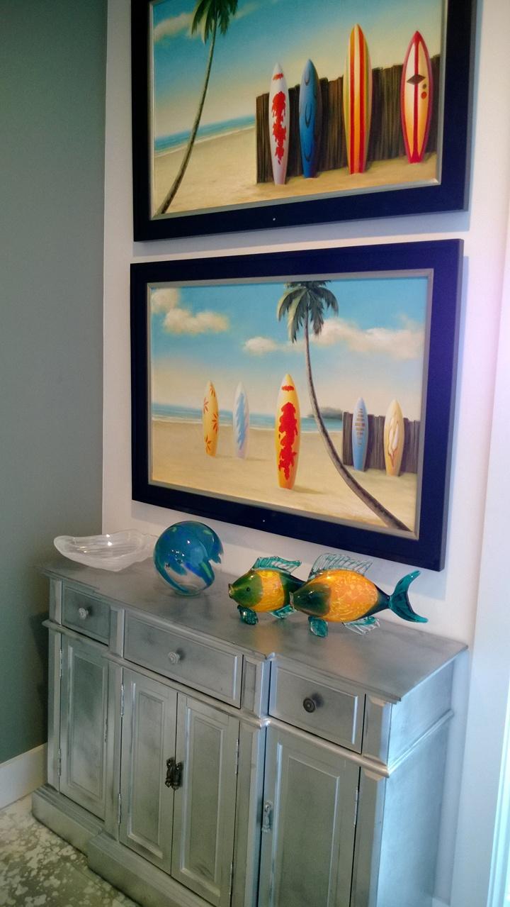 top of the stairs, painting