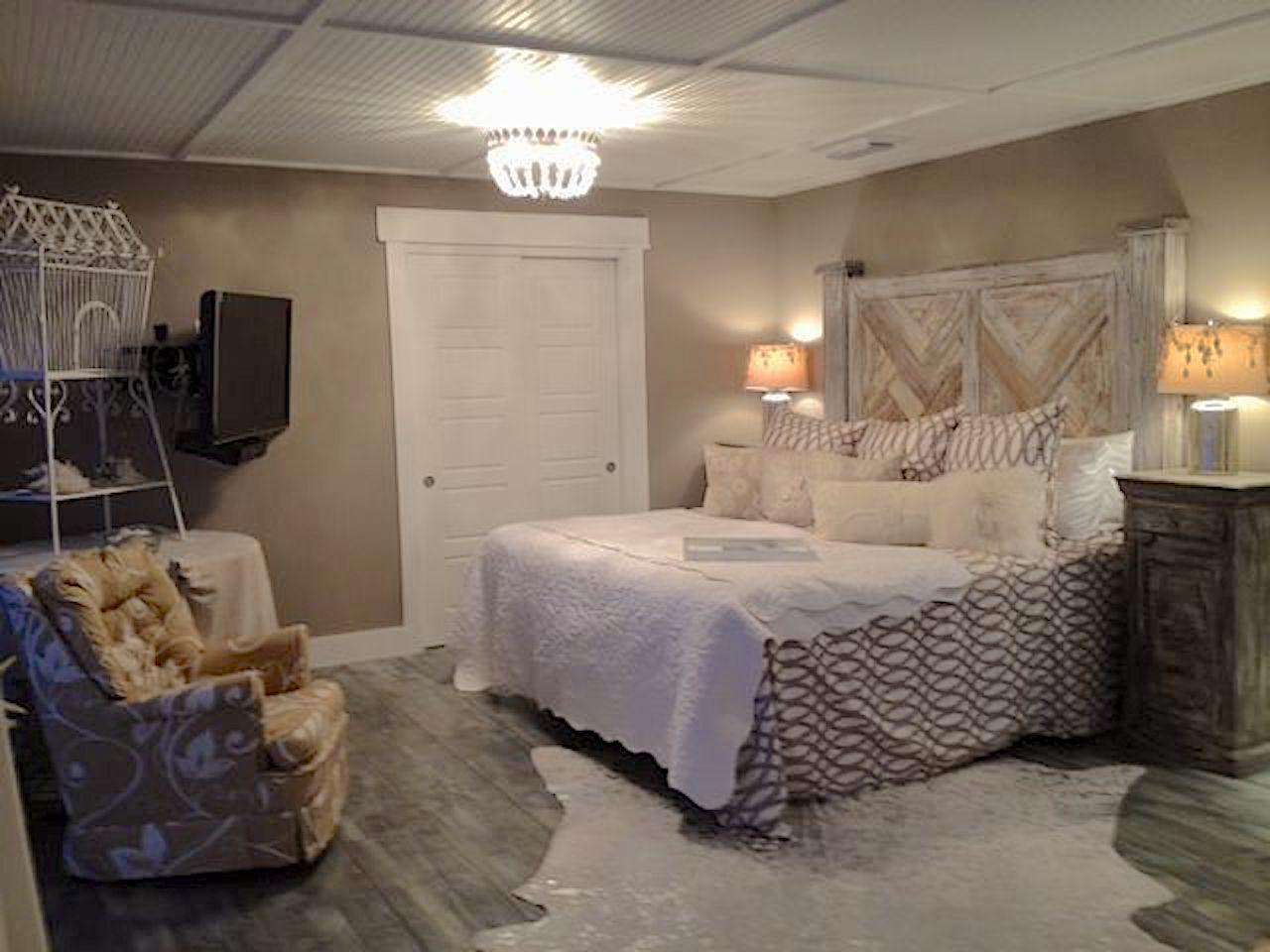 Bedroom #3 - master suite with king bed, flat screen, and deck overlooking the Gulf