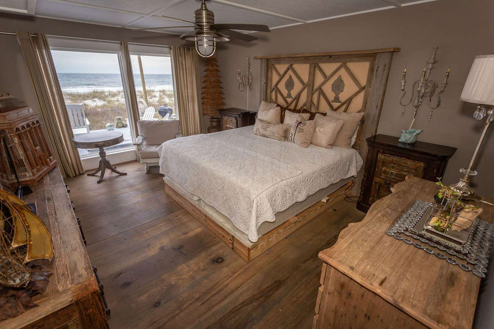 Bedroom #1 - king bed, flat screen, full bath with private exit