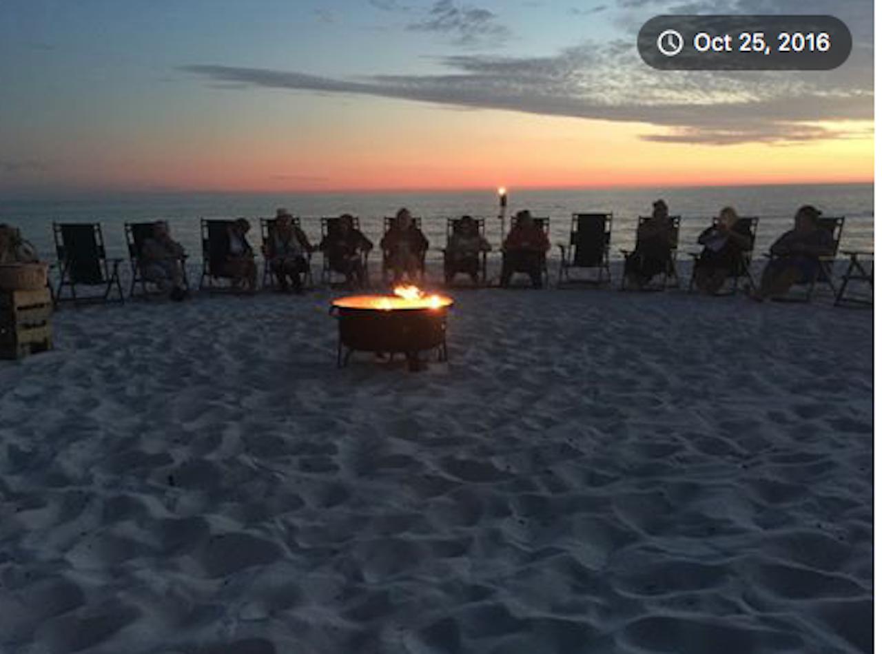 Gas bonfire and beach chair rentals- 850-866-1845