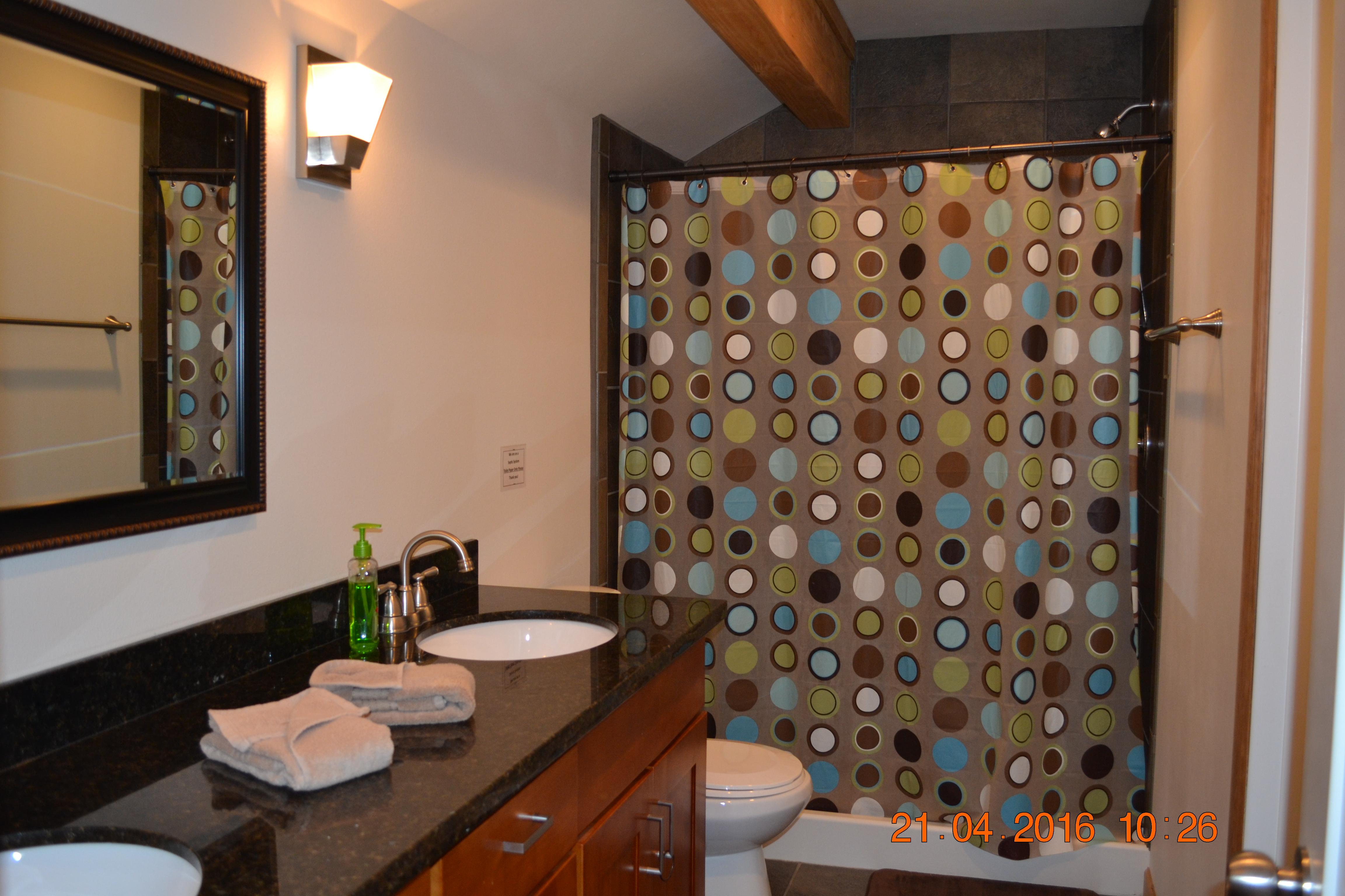 Upstairs Bathroom with Double Sinks