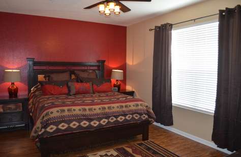 Master bedroom with king bed