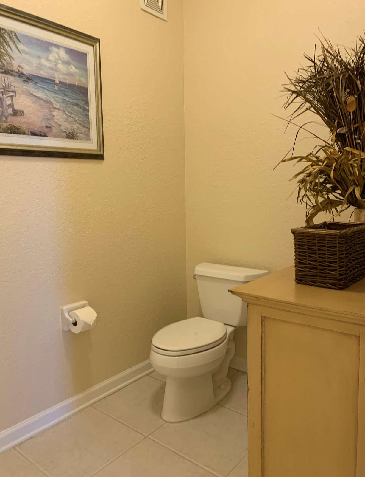 Toilet area master bathroom