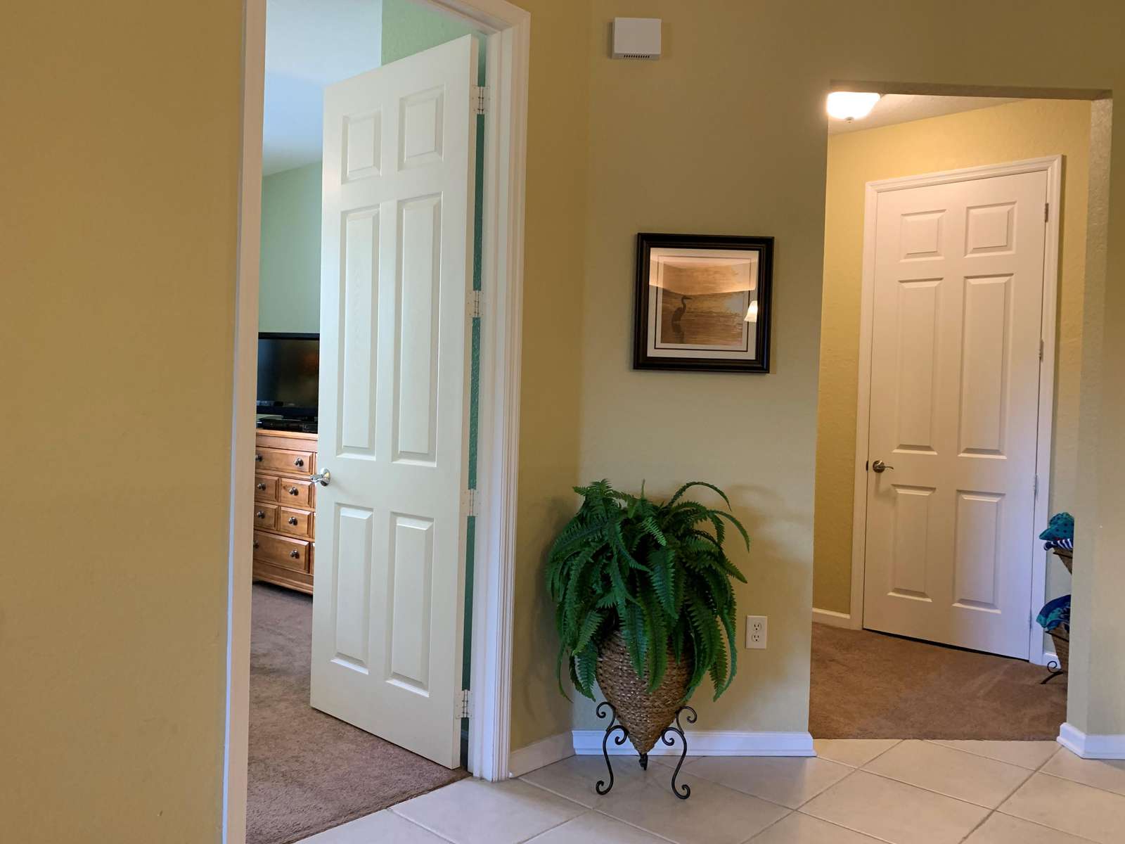Guest rooms and guest bathroom located separately from master bedroom