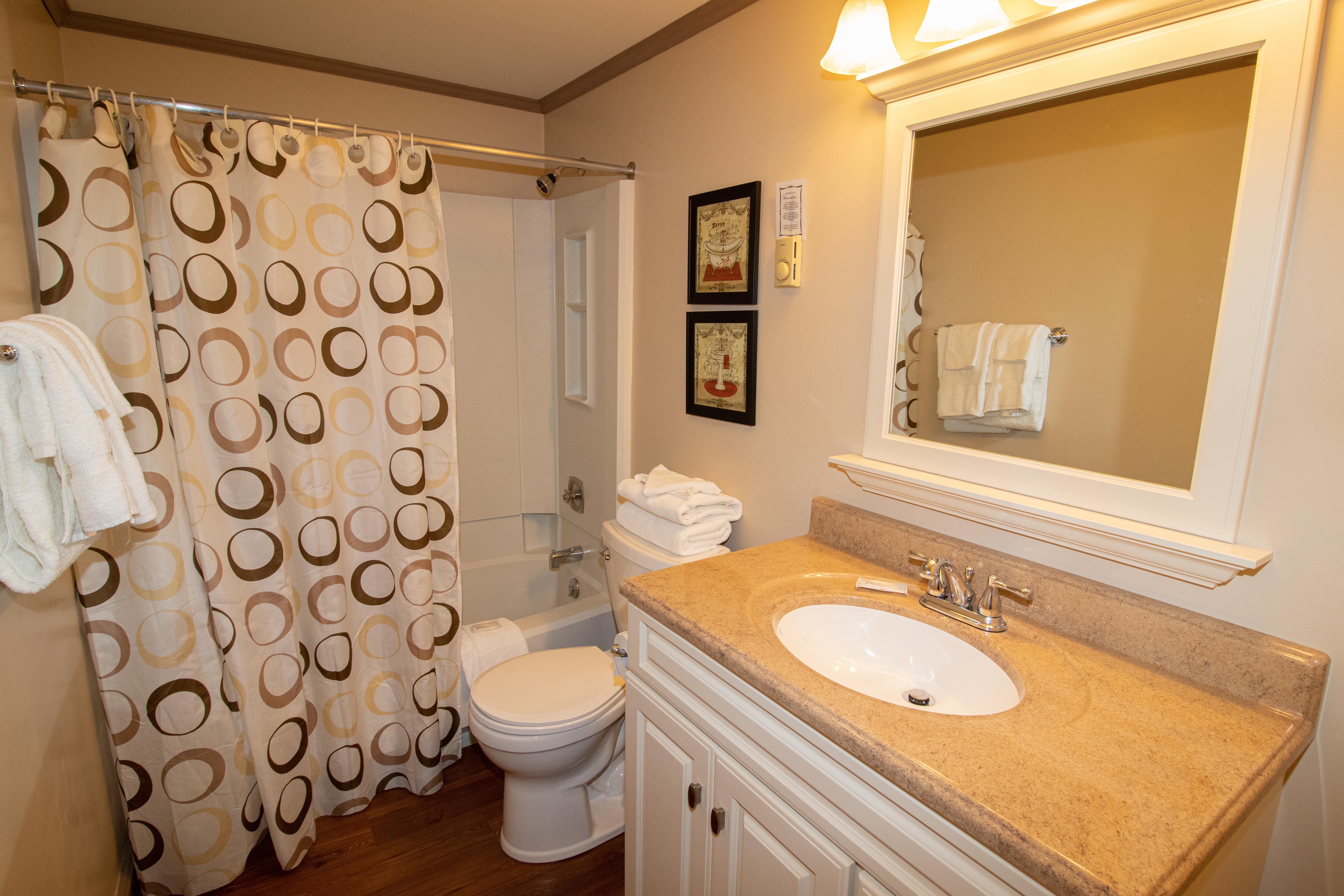 Enlarged bathroom - remodeled in 2015!