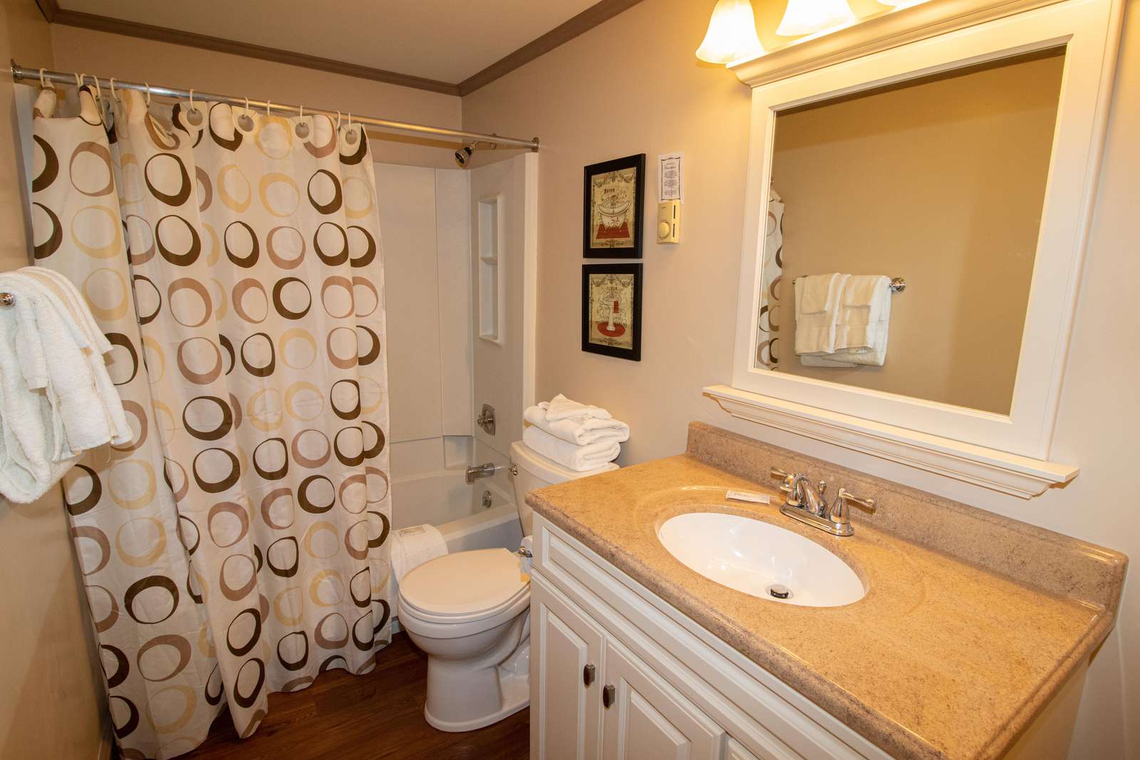 Enlarged bathroom - remodeled in 2015!