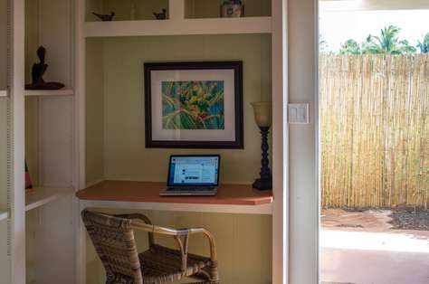 Small desk area