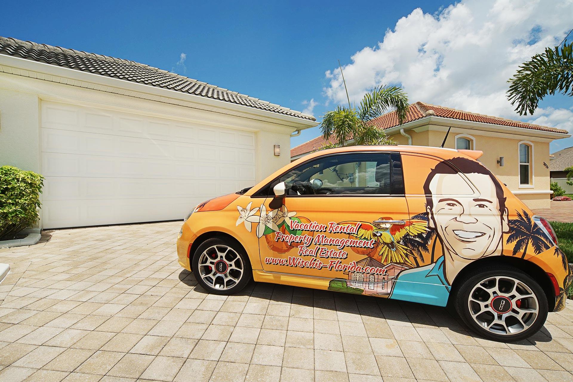 Wischis Florida Home - Vacation Rentals Cape Coral I Property Management I Real Estate I Wischis Fiat 500