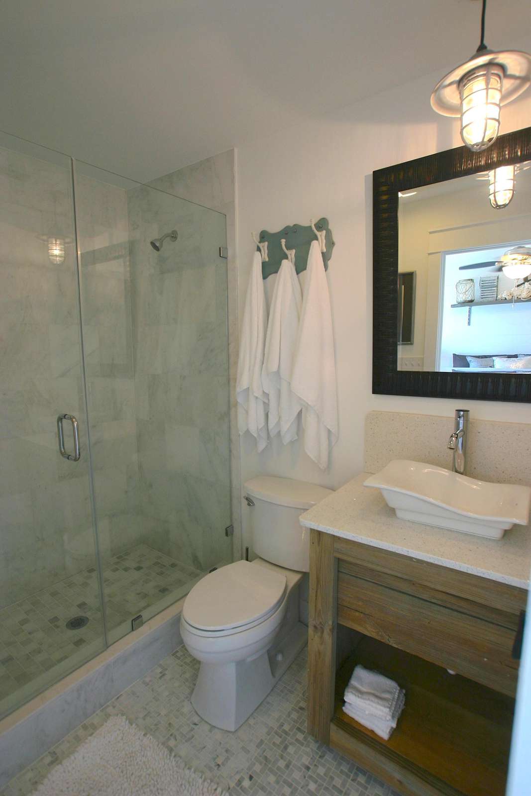one of nine bathrooms