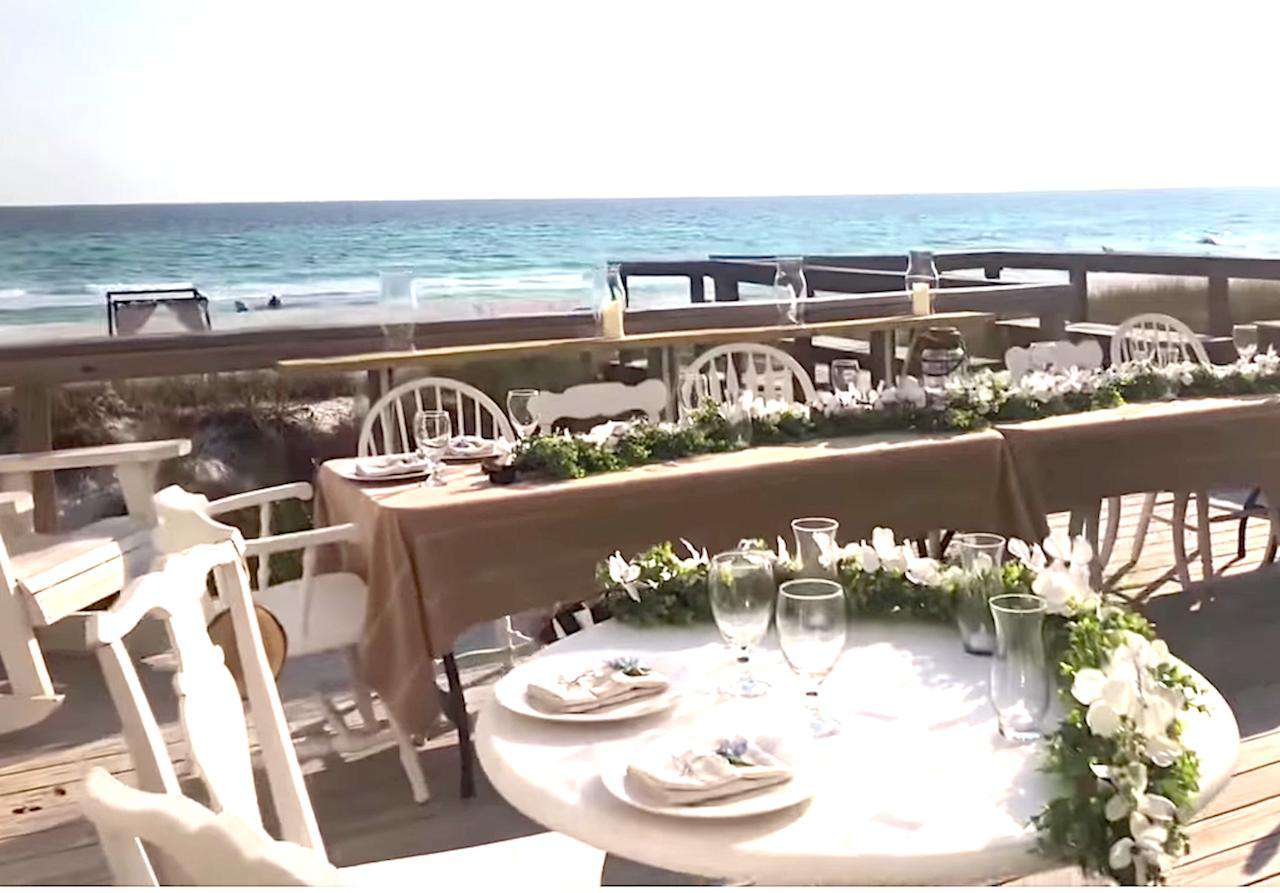 Reception on deck of opulent pearl