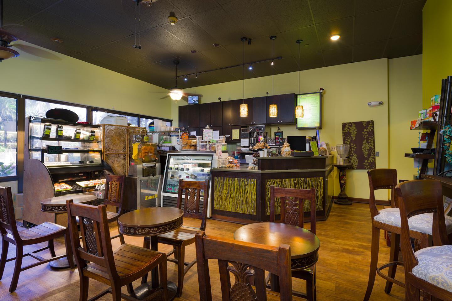 coffee shop located near lobby