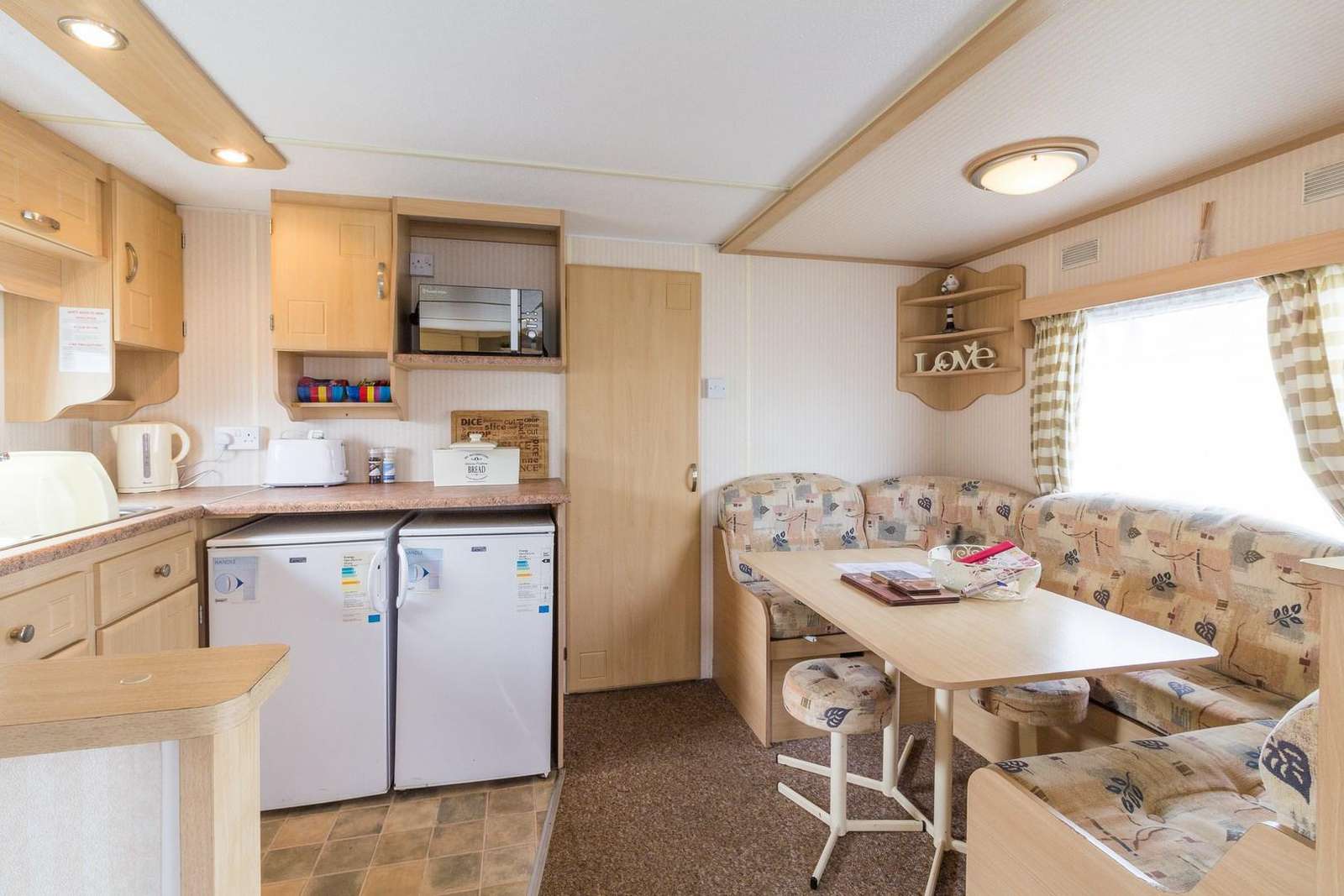 Don't forget to download your loyalty card after staying in this caravan for hire.