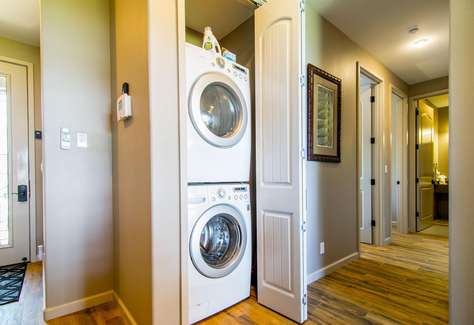 Full size washer and dryer in the unit for your use