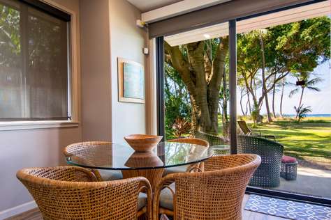 Dining for 4, or eat outside on your deck.