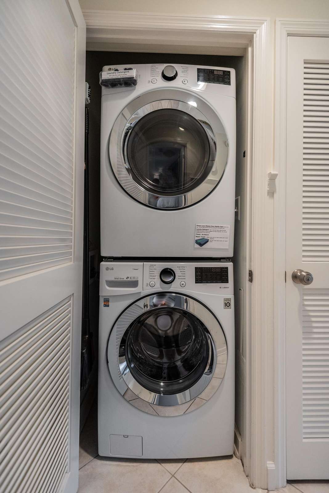 Washer and Dryer inside the Villa