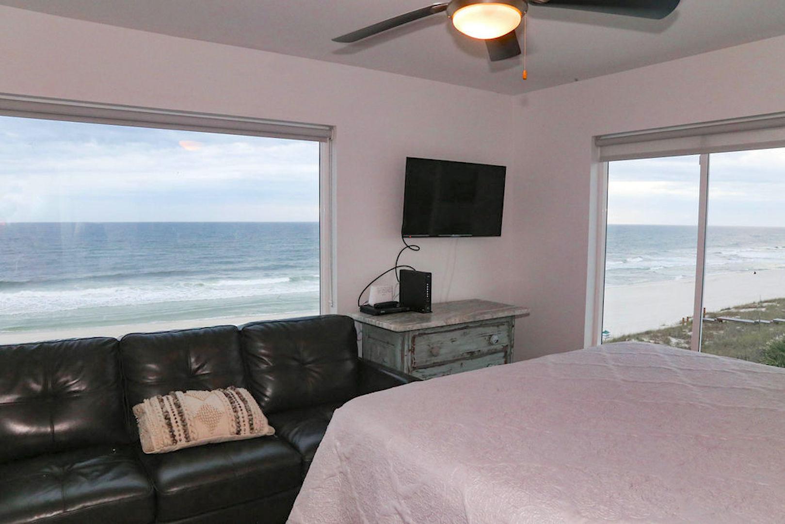 BR # 8 ocean view king bed with bath, flat screen