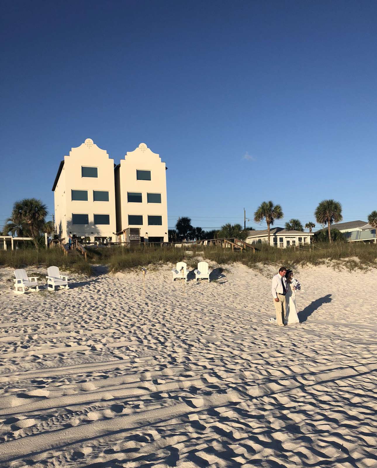 View of "The Opulent Pearl" and "The Quiet Lady" from the beach-bridal walk