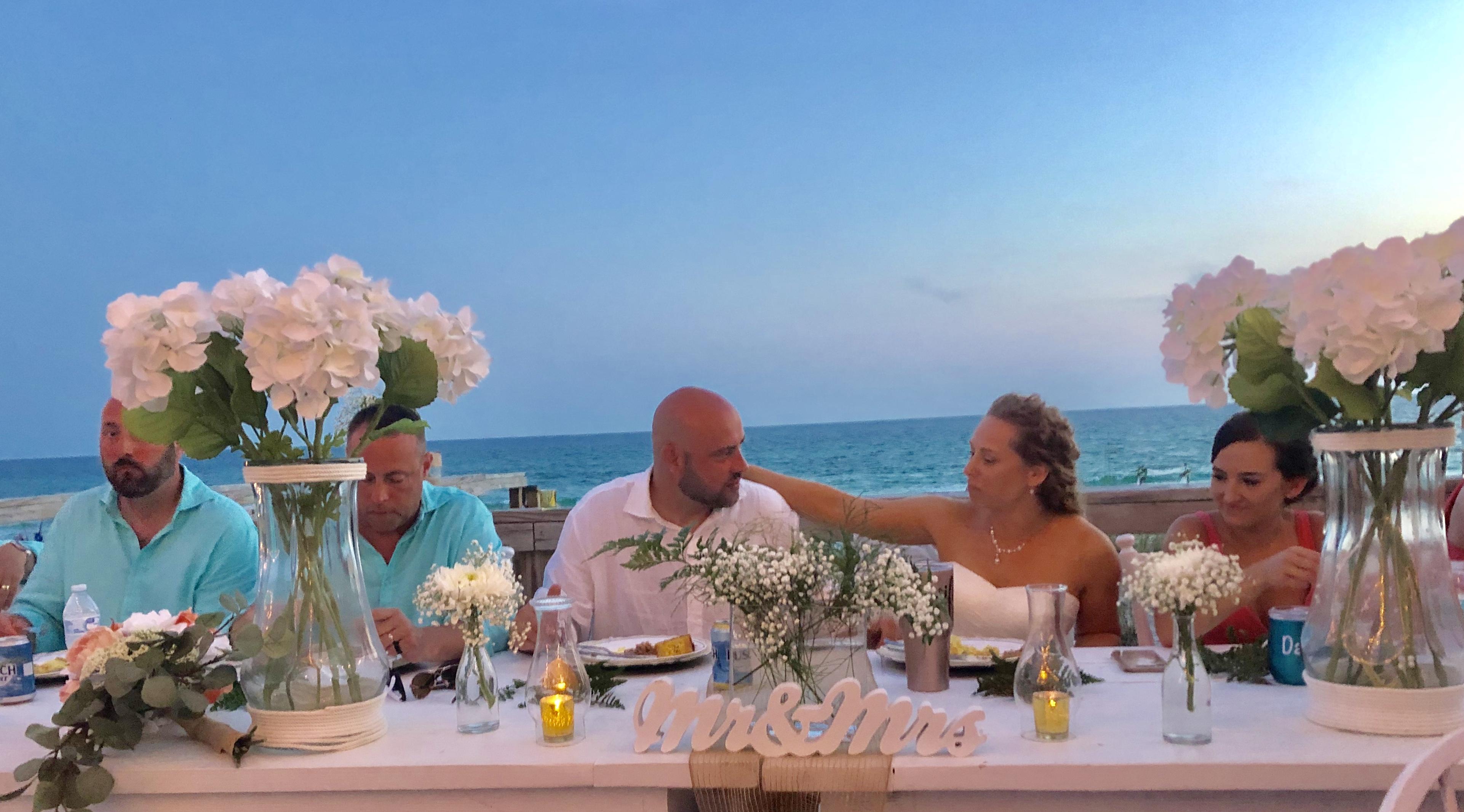 Wedding Reception on Back deck