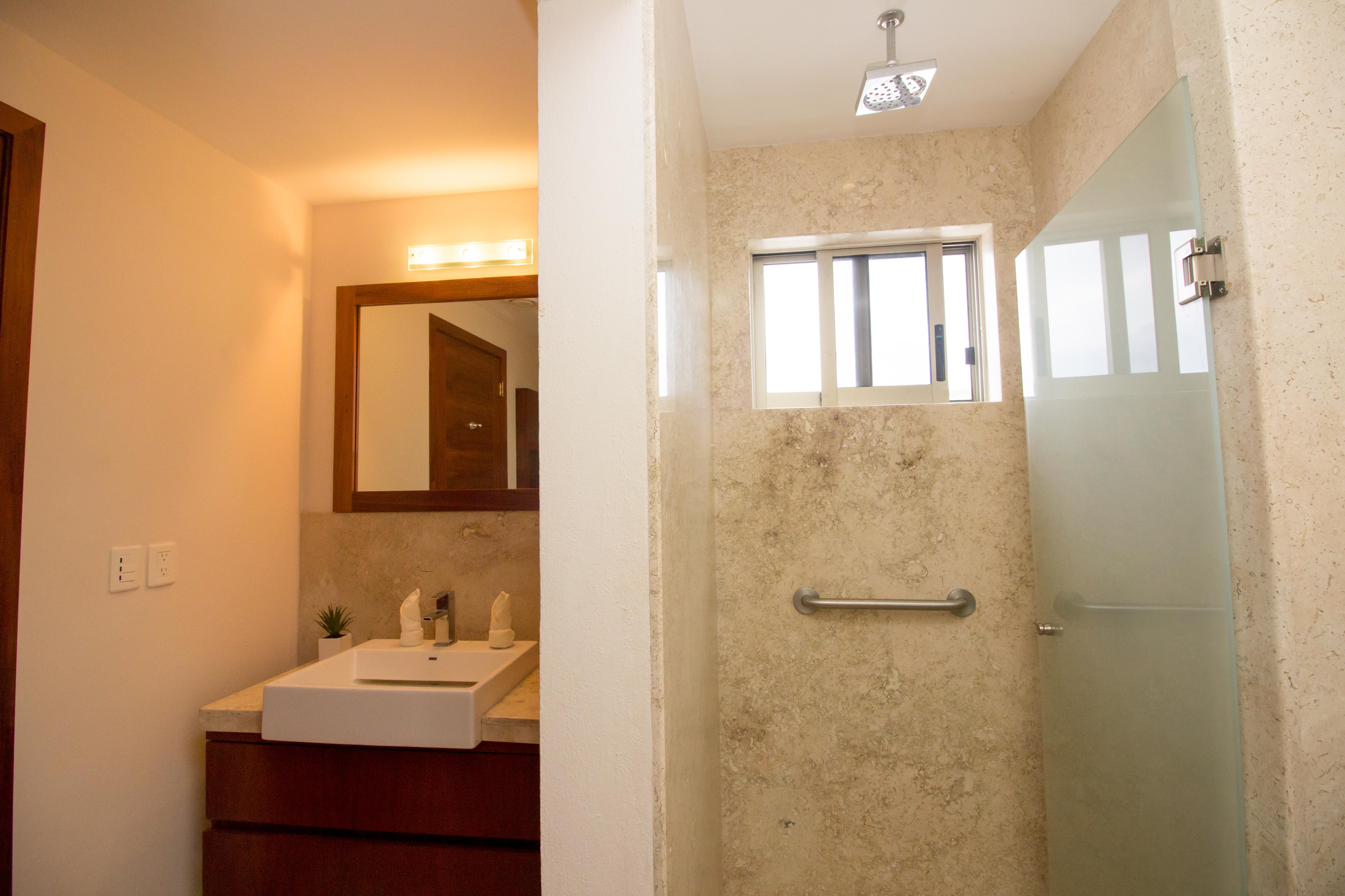 Master ensuite with shower and safe