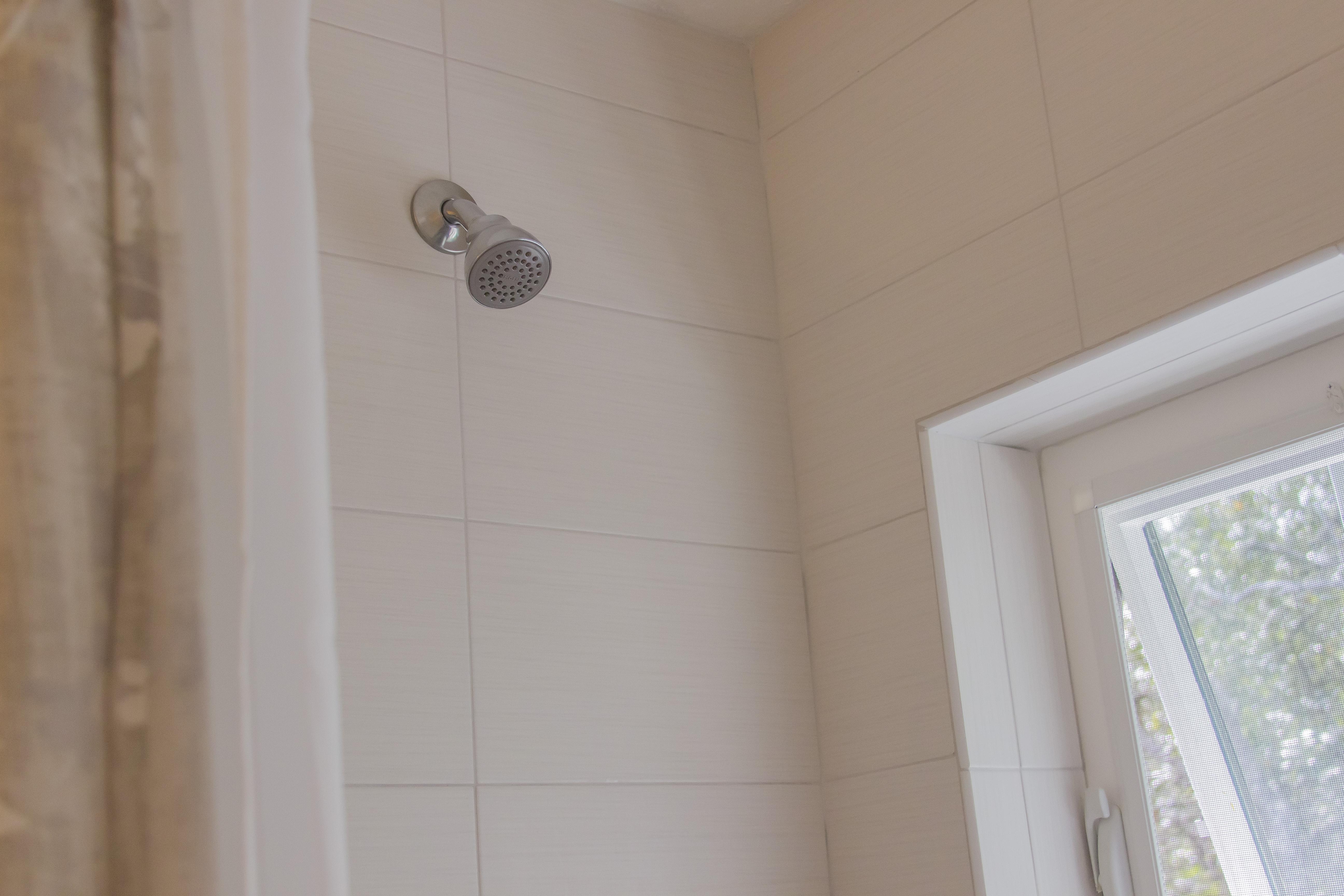 Shower in bath