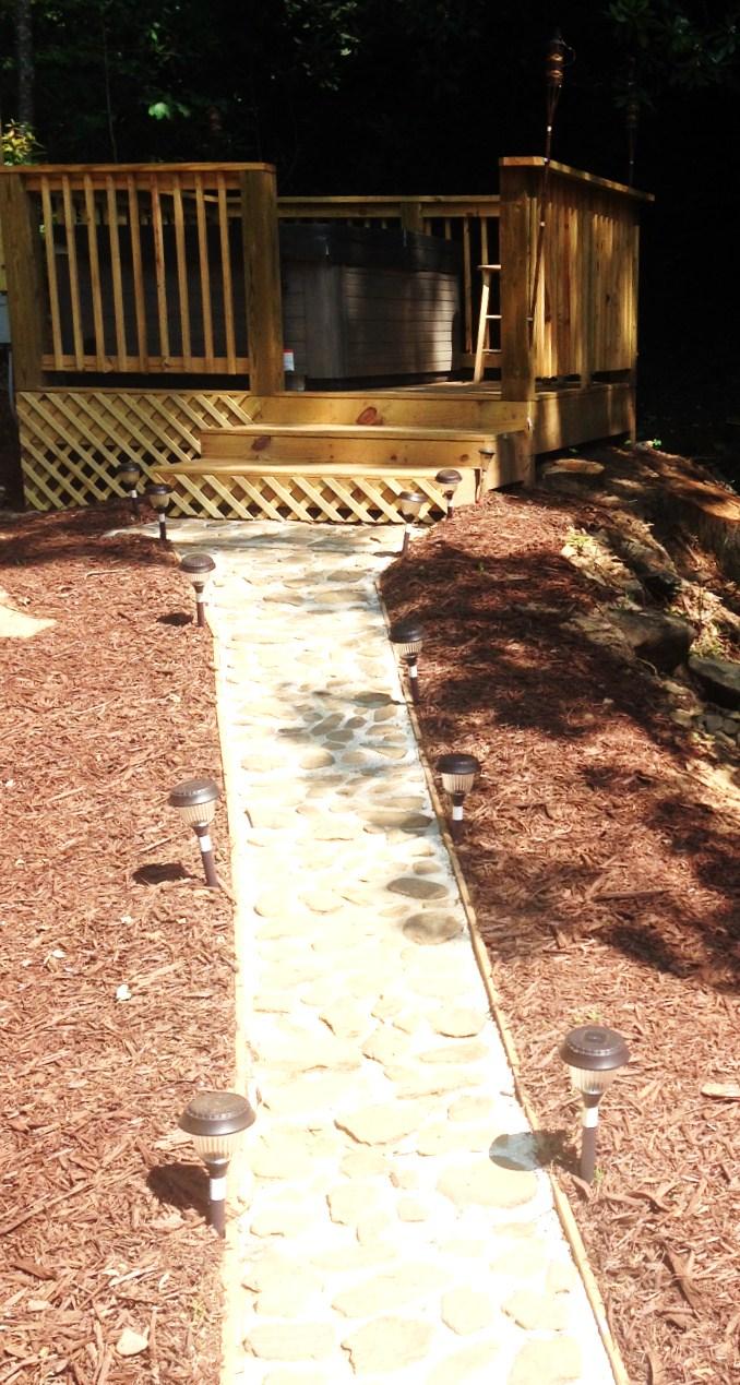 Path leads to the Sparkling Hot Tub!
