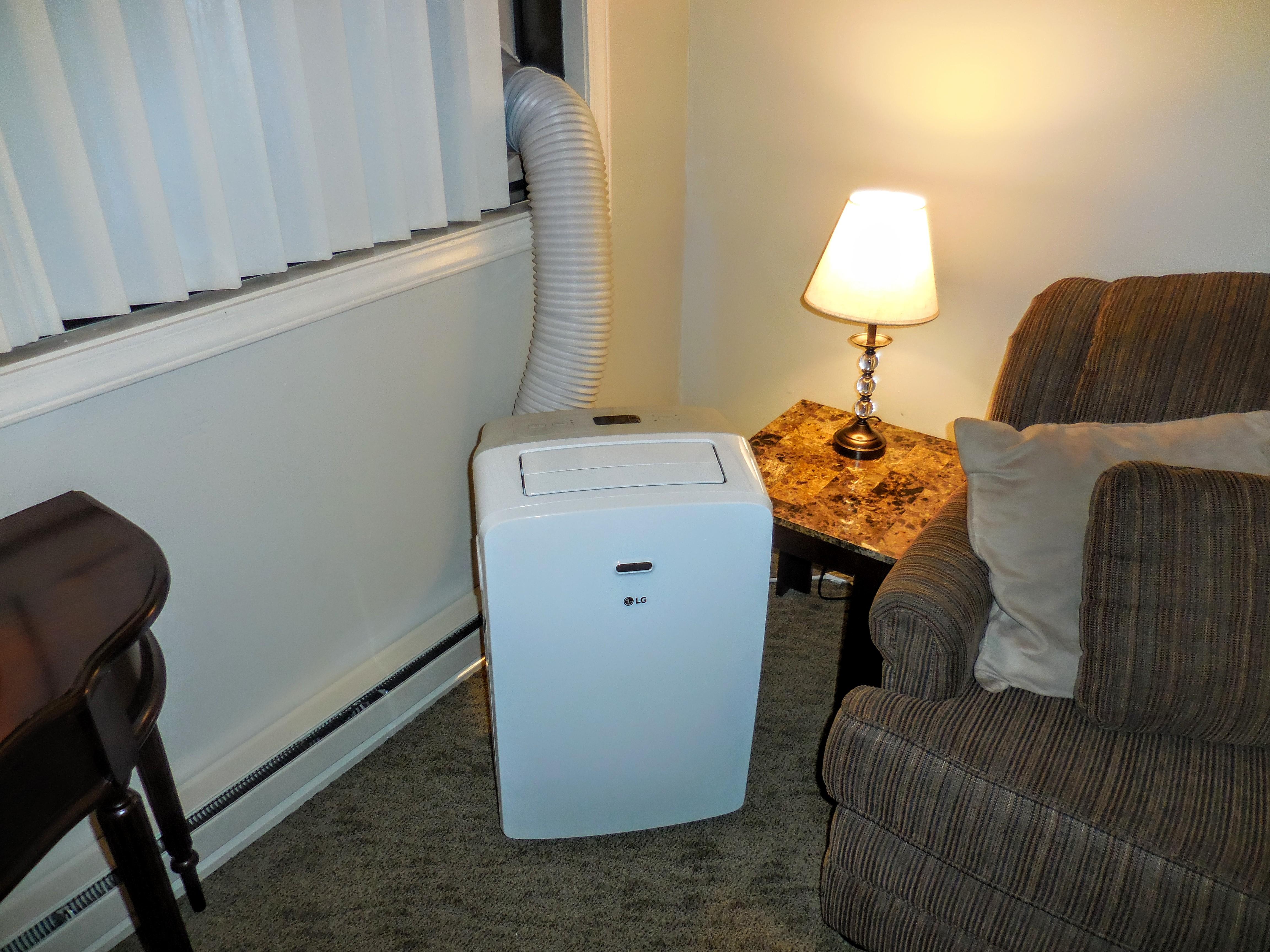 Portable A/C unit during Summer months