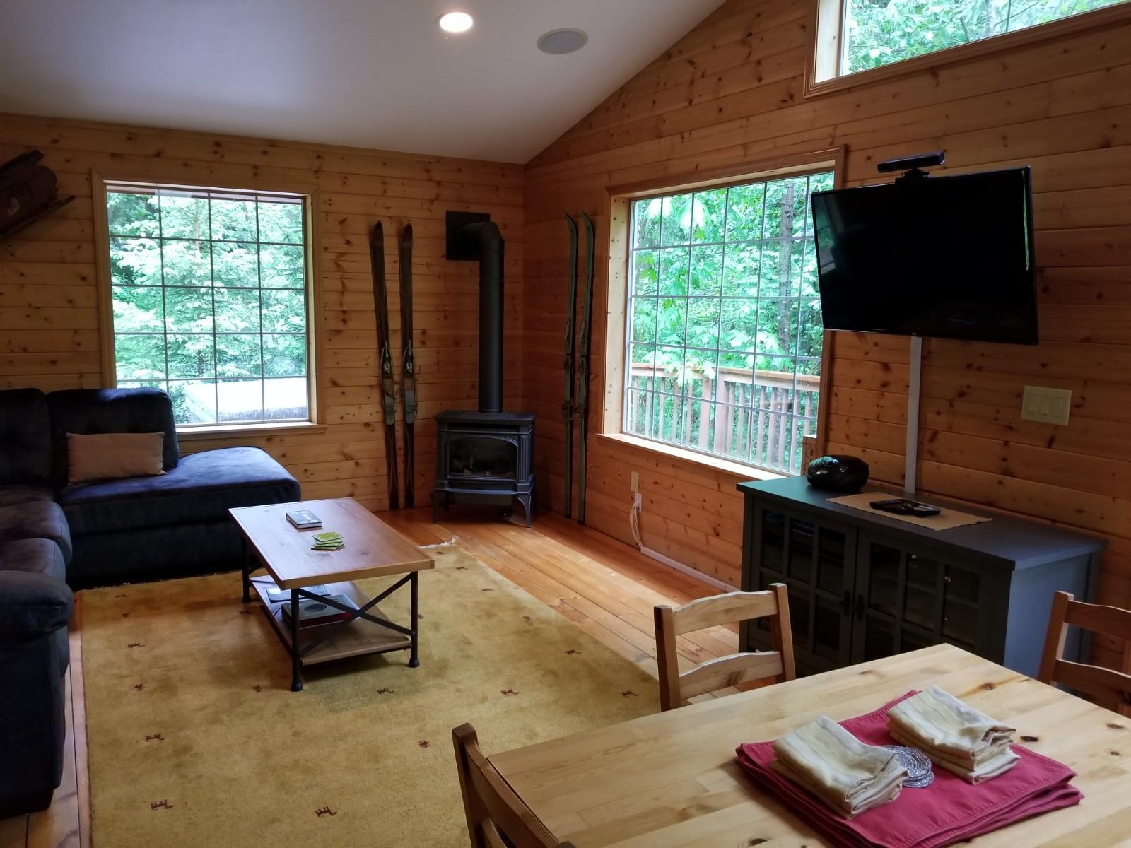 Open living/dining room