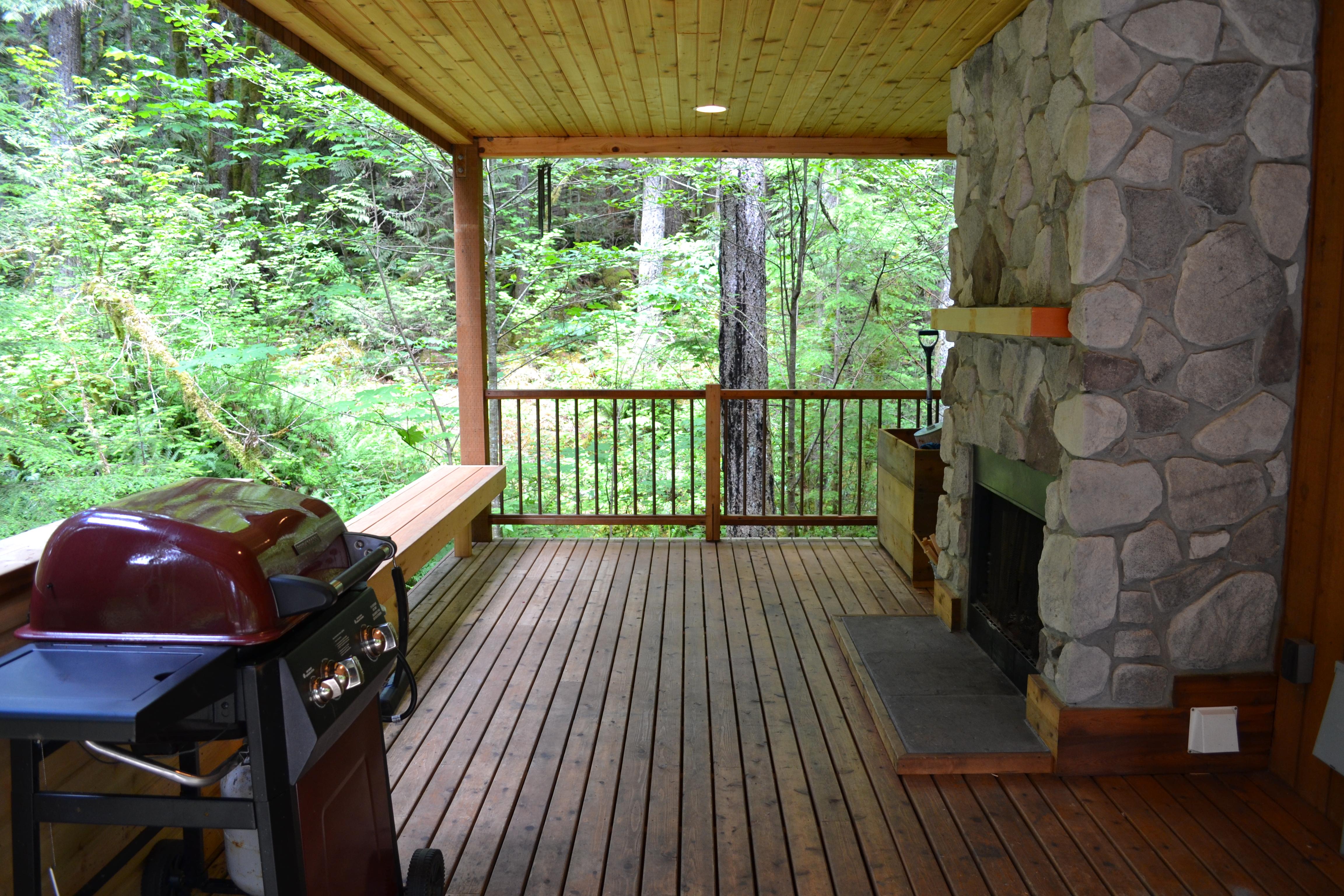 BBQ under Covered Deck