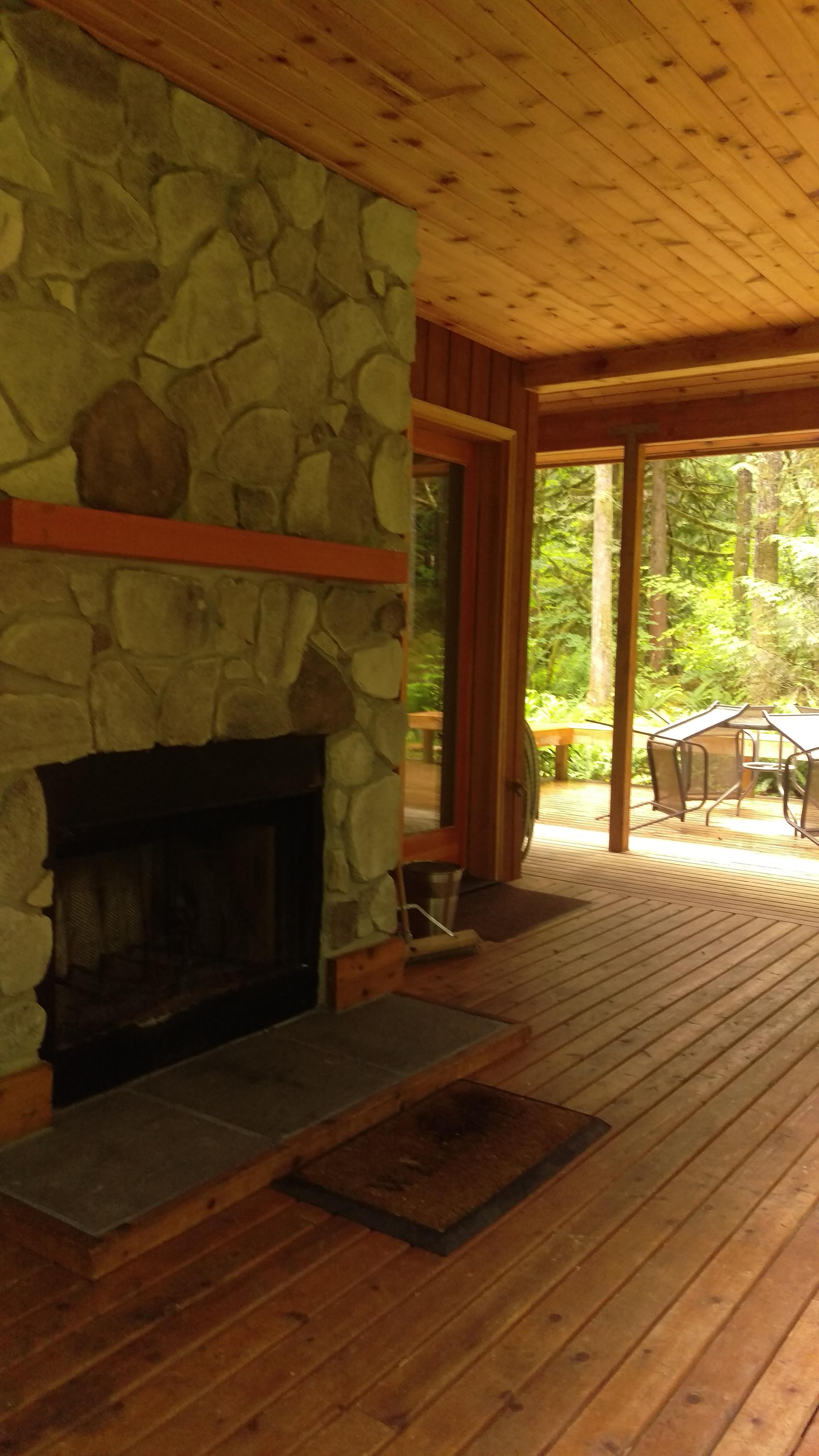 Outdoor Fireplace!