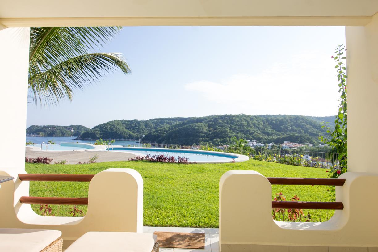 View from the spacious terrace