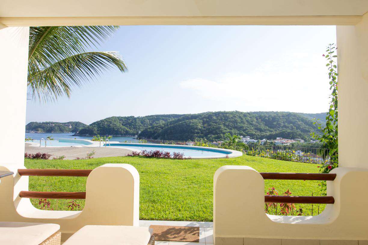 View from the spacious terrace