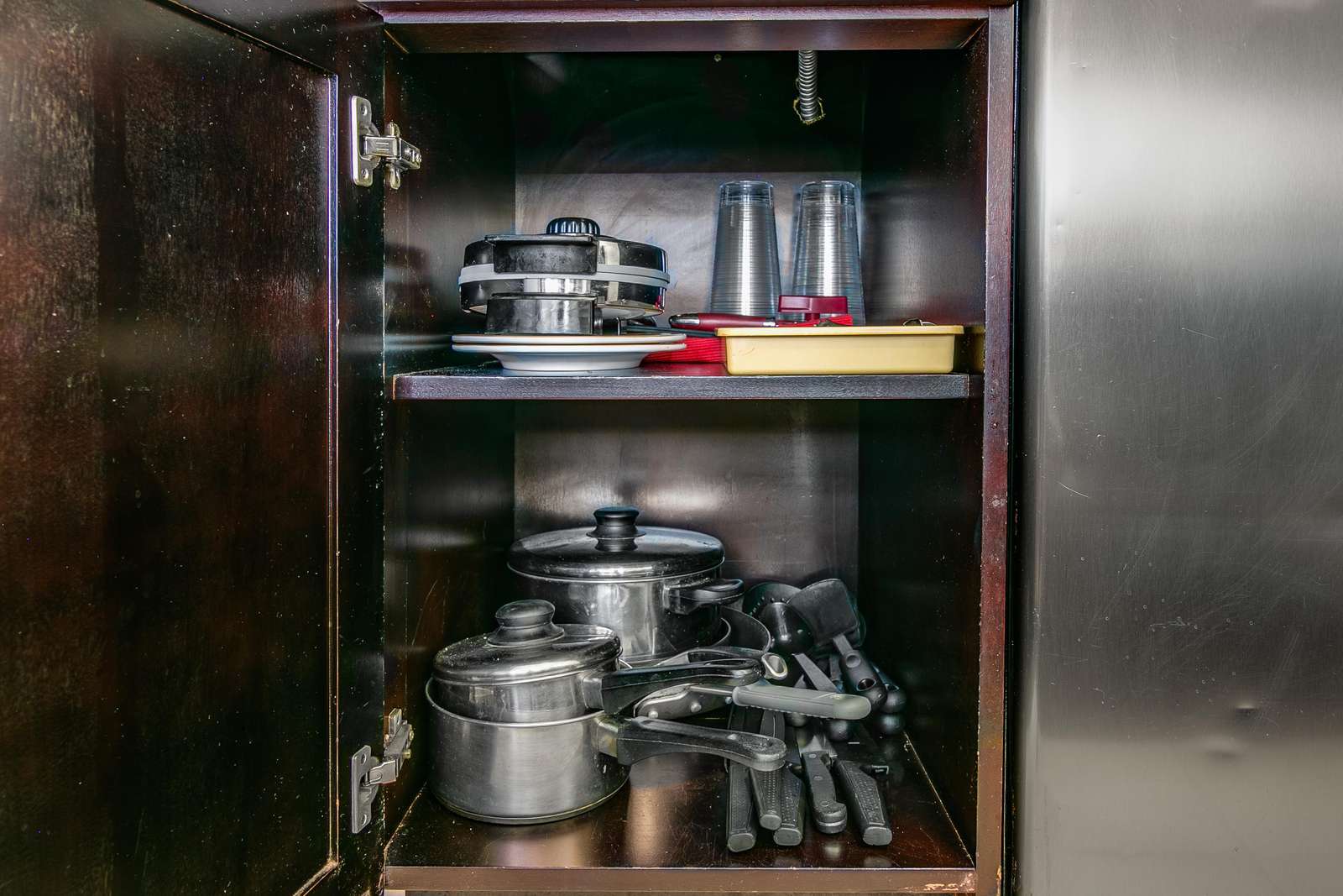Well stocked cupboards