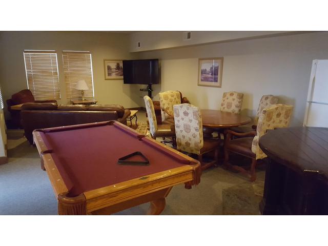 Pool table and ping pong table at clubhouse