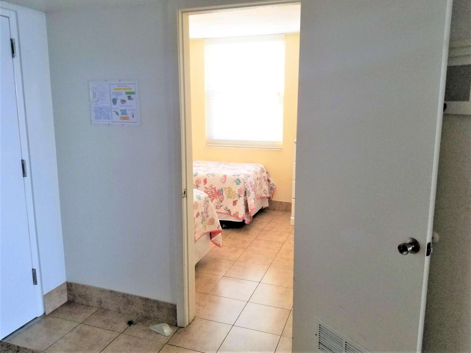 Privacy door for guest bedroom