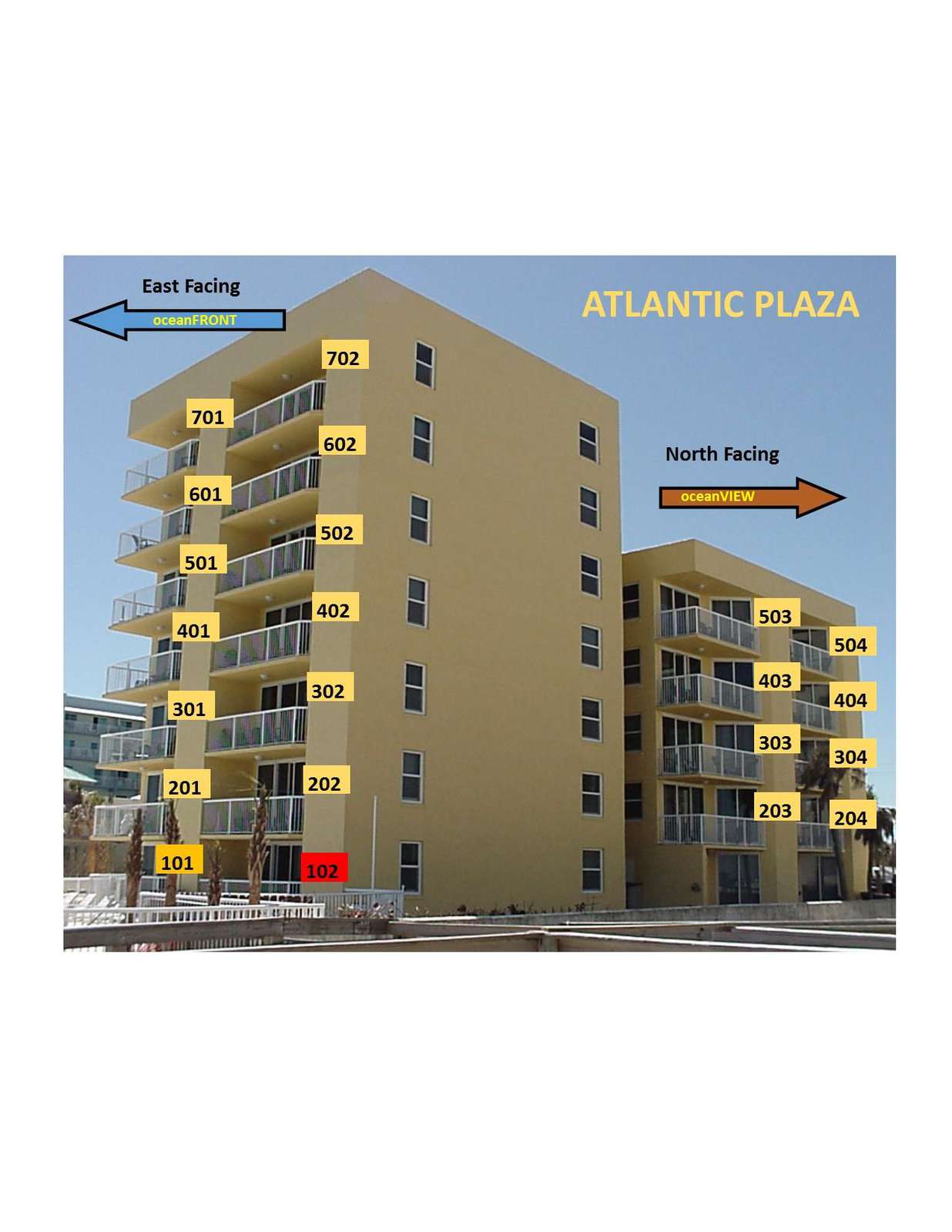 oceanFRONT unit 102 (1st floor)