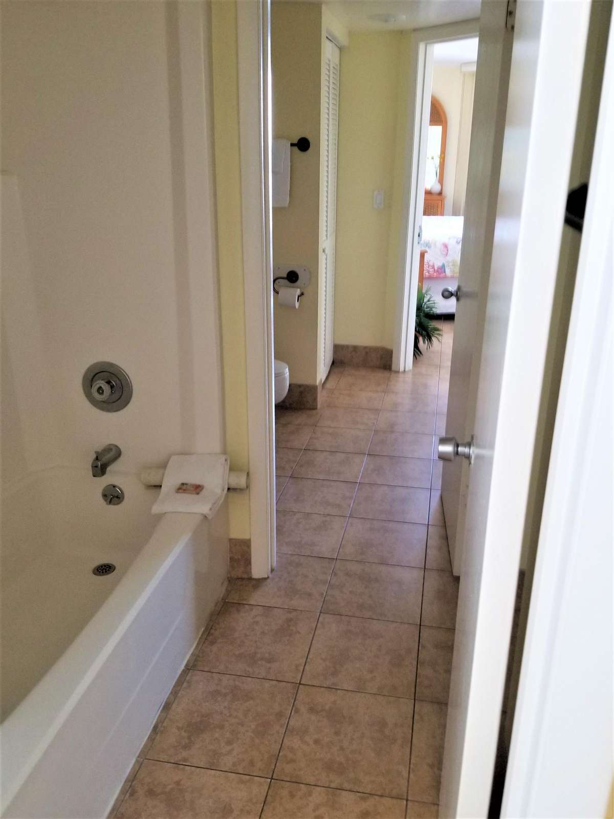 Hallway thru bathrooms