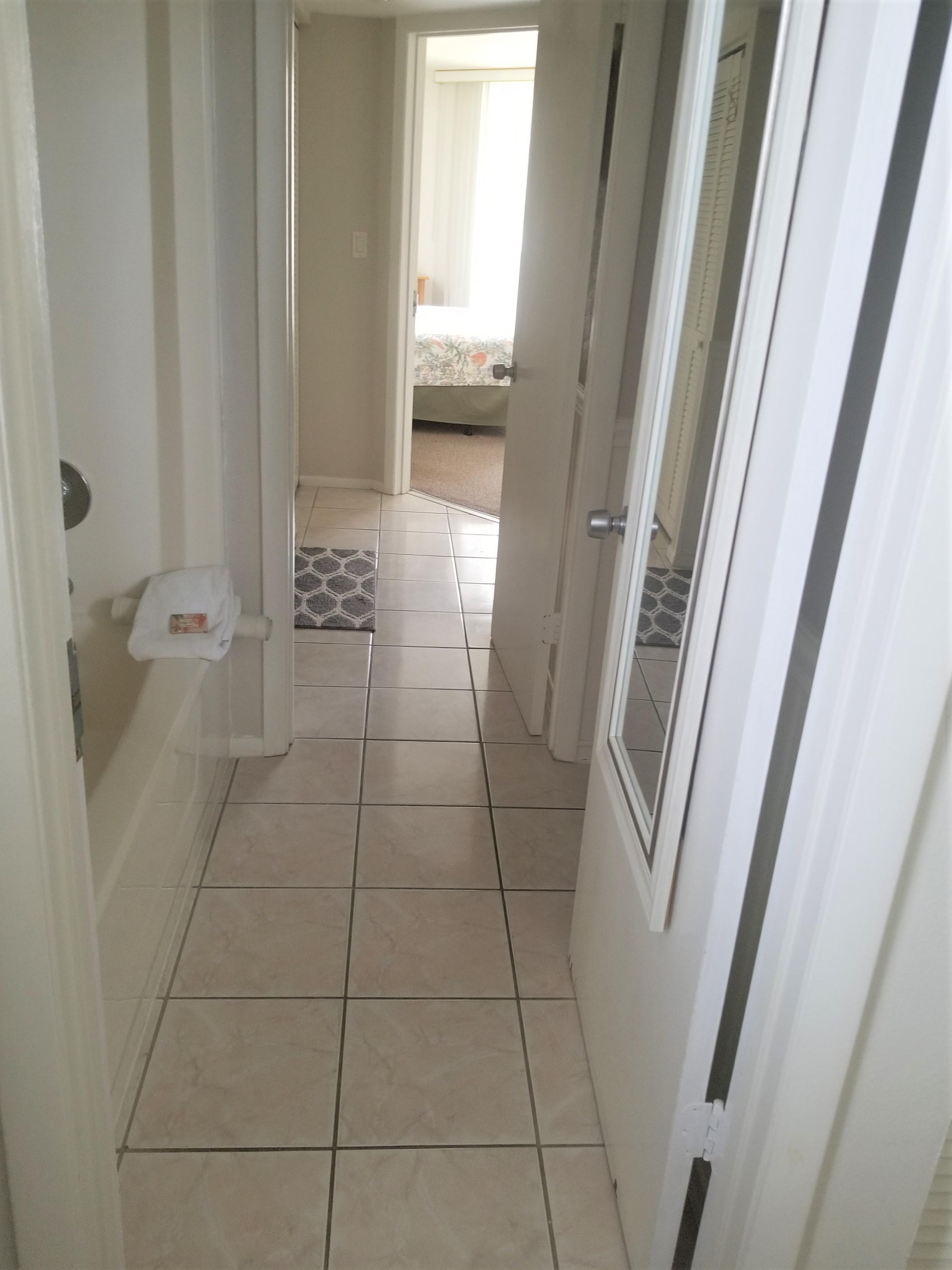 Hallway thru baths