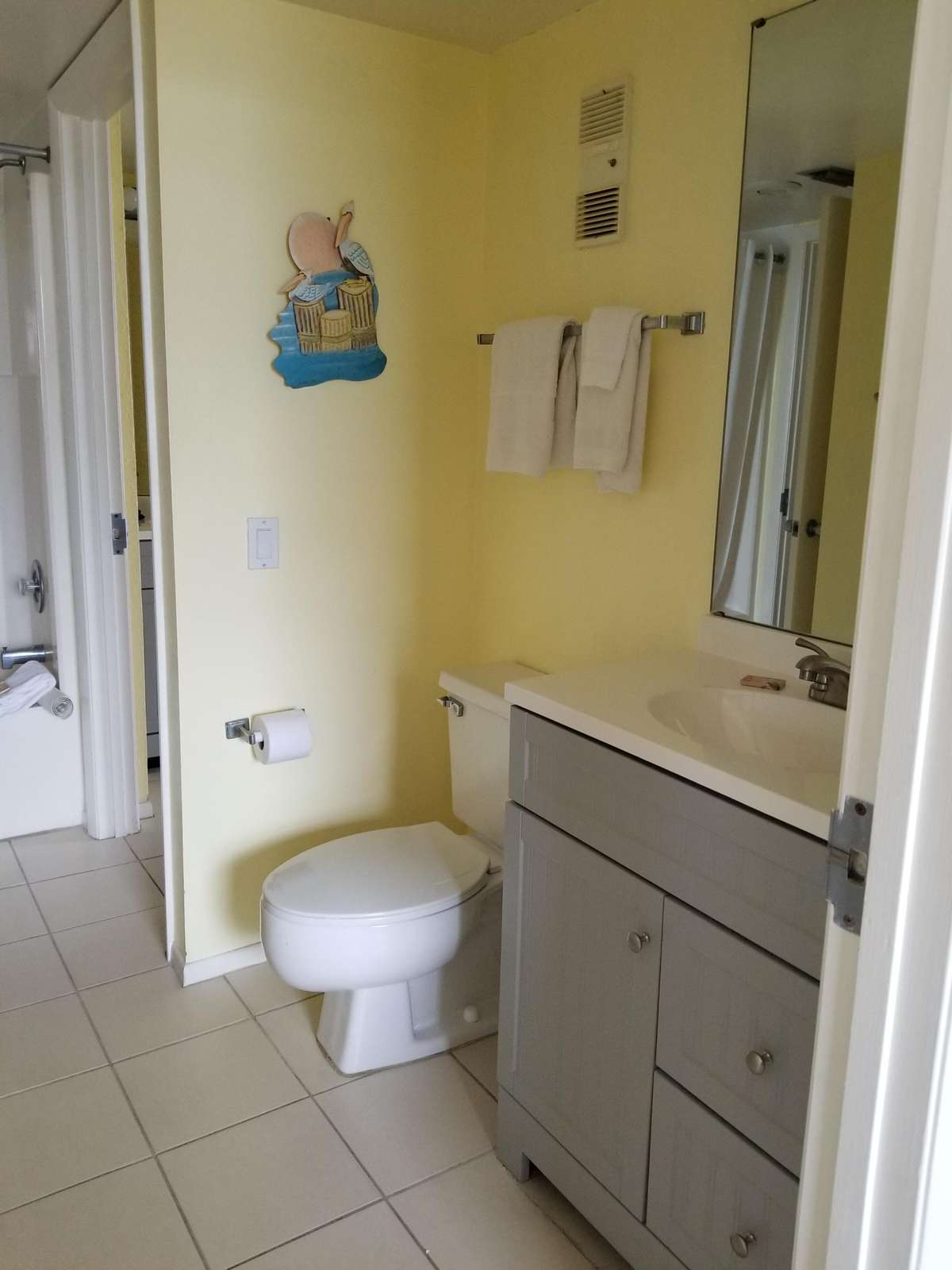 Master bath view from bedroom