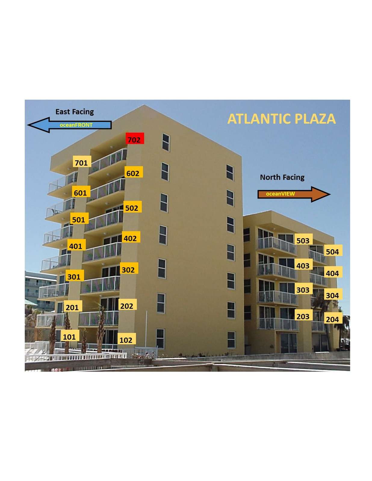 OceanFRONT unit 702 7th floor