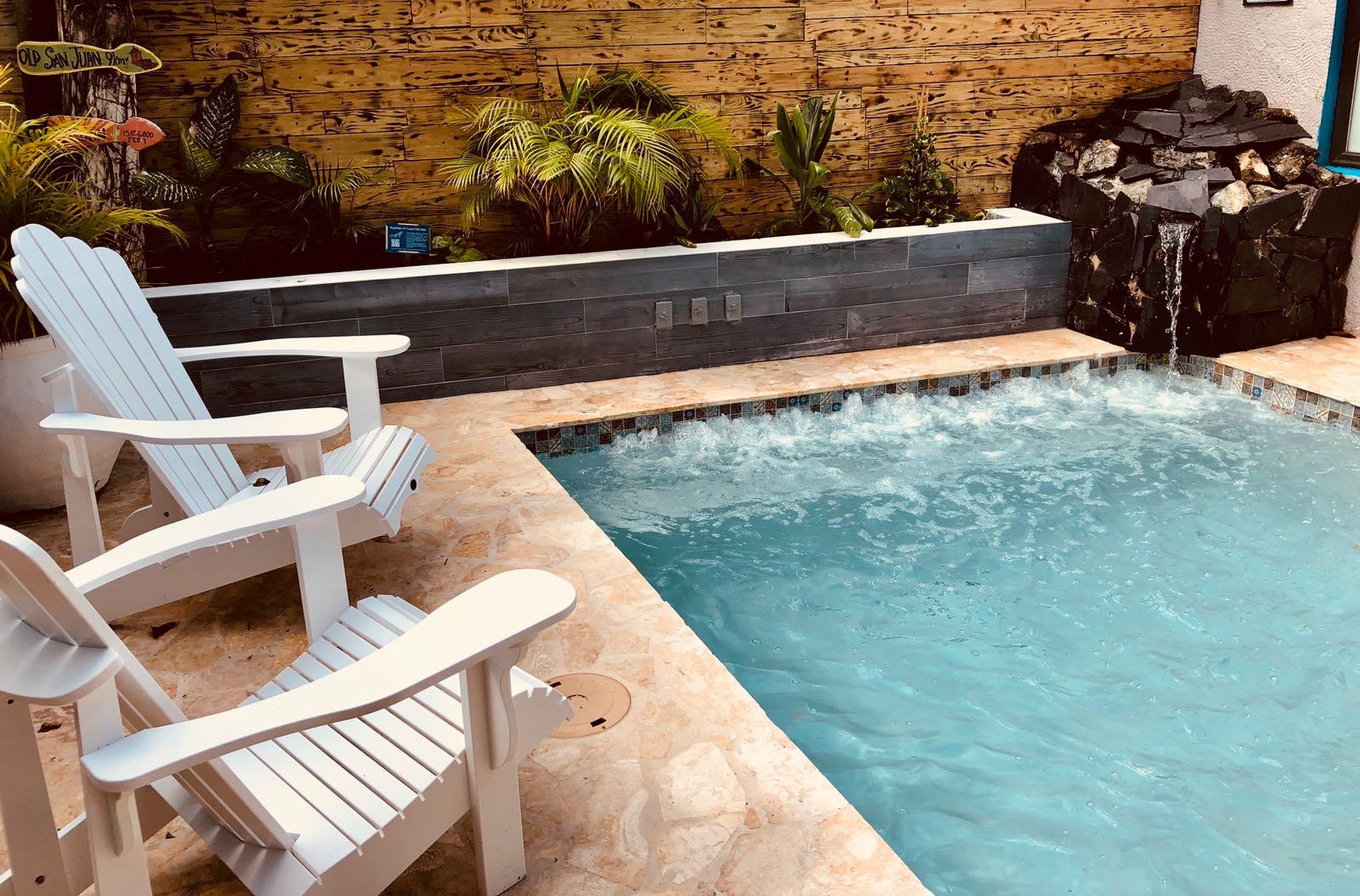 Say hello to your PRIVATE pool with waterfall